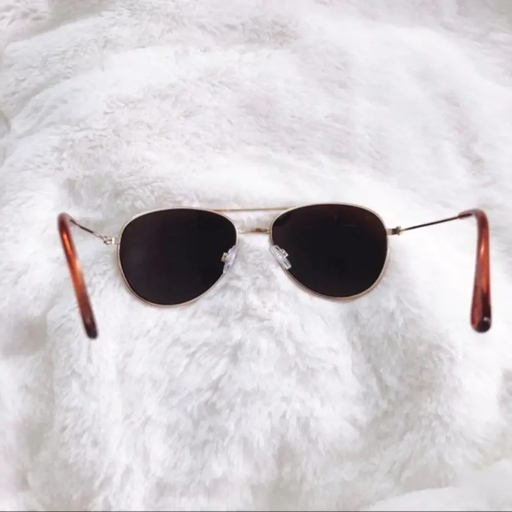 Remy Gold Mirrored Aviator Sunglasses